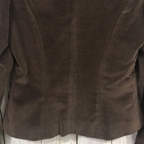 Ralph Lauren Brown Velvet Fitted Classic Blazer - Picture 6 of 8
